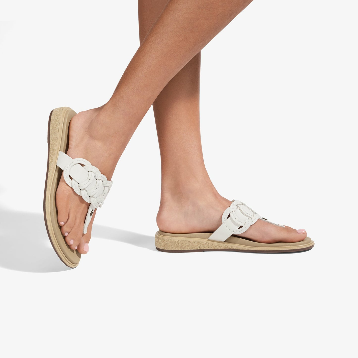 Olukai Kanani Vario - Bright White / Warm Sand