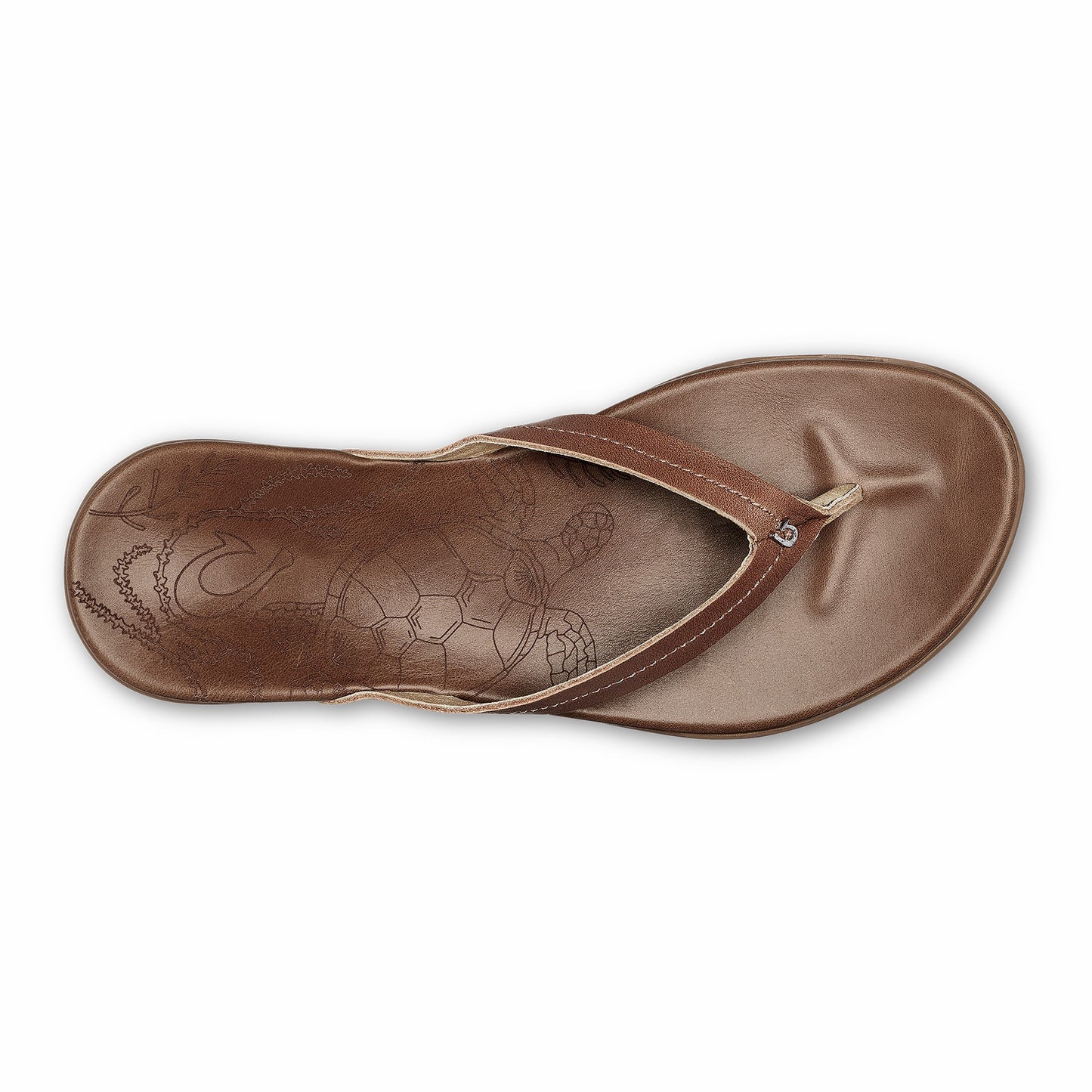 Olukai Honu Leather Beach Sandals - Tan
