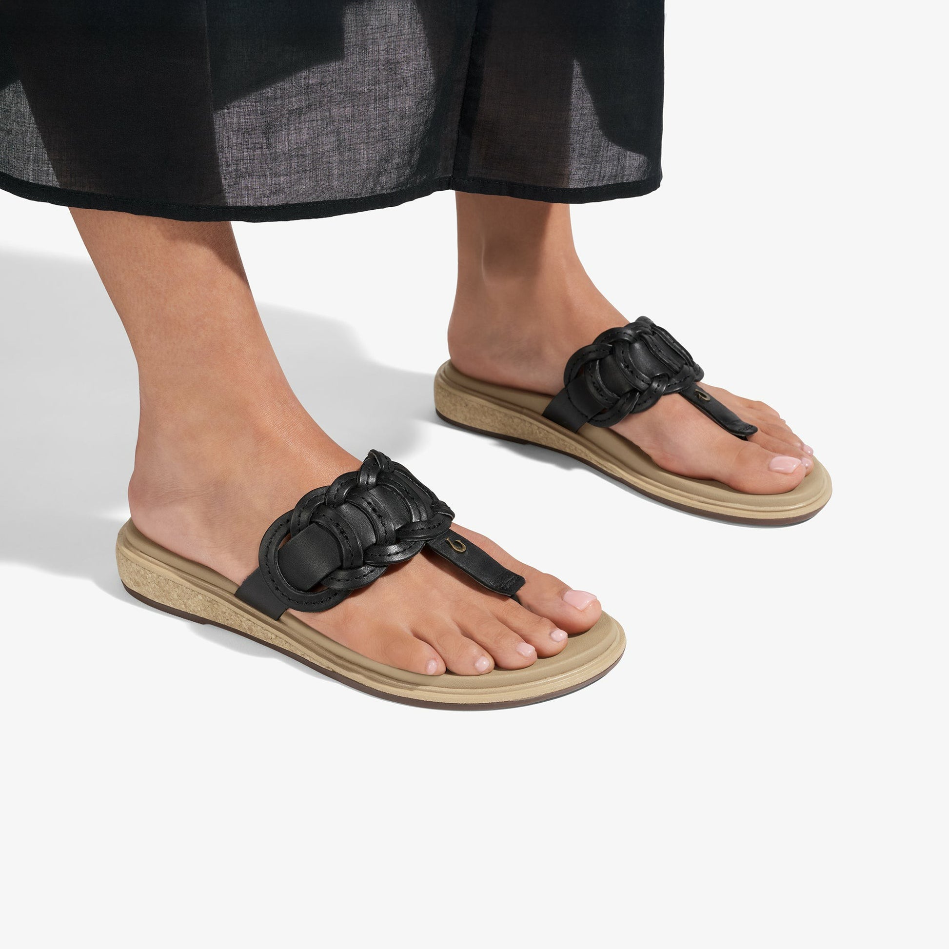 Olukai Kanani Vario - Black / Warm Sand