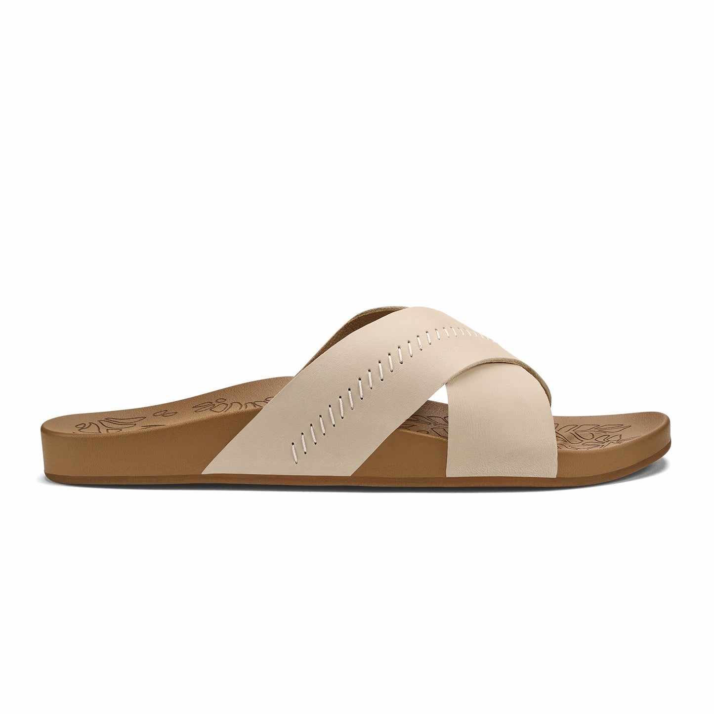 Olukai Kipe‘a ‘Olu Women‘s Slide Sandals - Puka / Tan