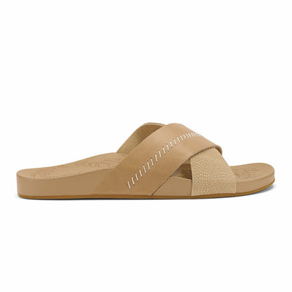 Olukai Kipe‘a ‘Olu Women‘s Slide Sandals - Warm Sand