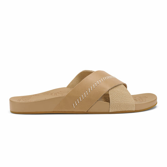 Olukai Kipe‘a ‘Olu Women‘s Slide Sandals - Warm Sand