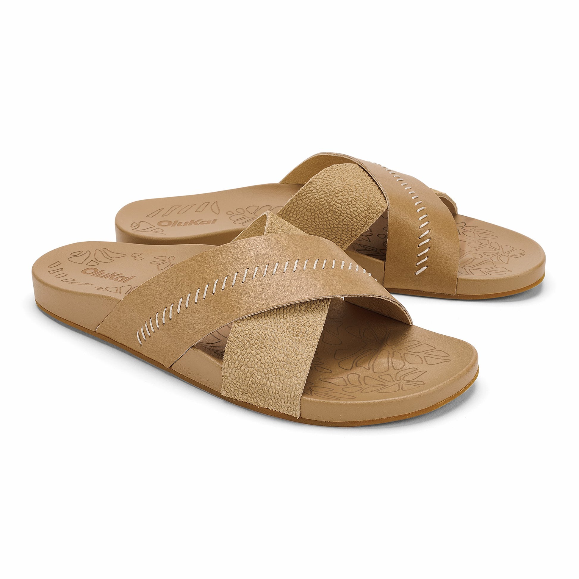 Olukai Kipe‘a ‘Olu Women‘s Slide Sandals - Warm Sand