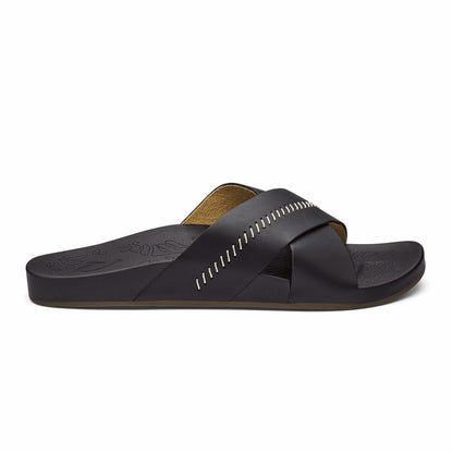 Olukai Kipe‘a ‘Olu Women‘s Slide Sandals - Black