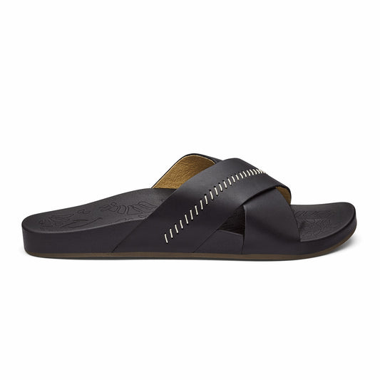 Olukai Kipe‘a ‘Olu Women‘s Slide Sandals - Black