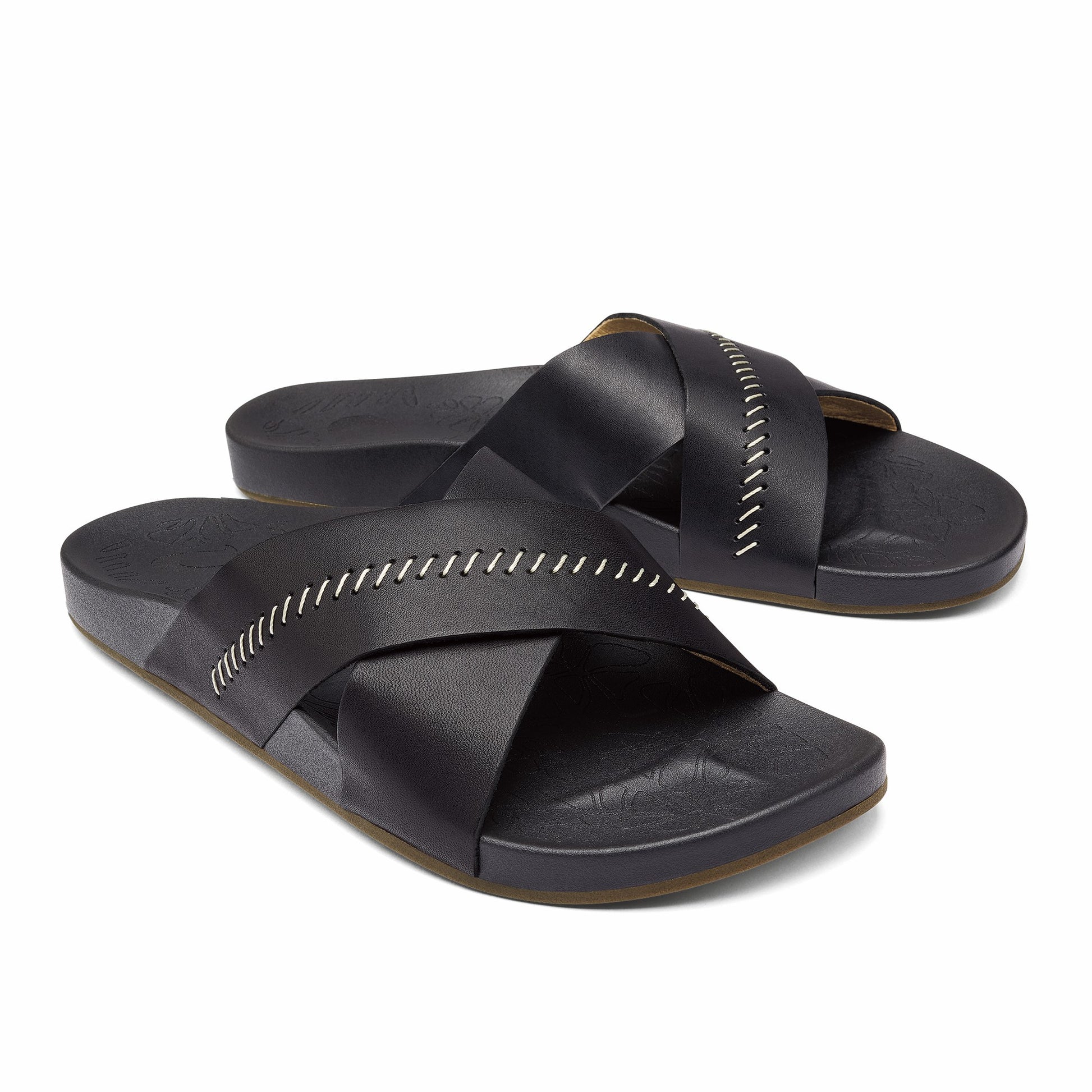 Olukai Kipe‘a ‘Olu Women‘s Slide Sandals - Black