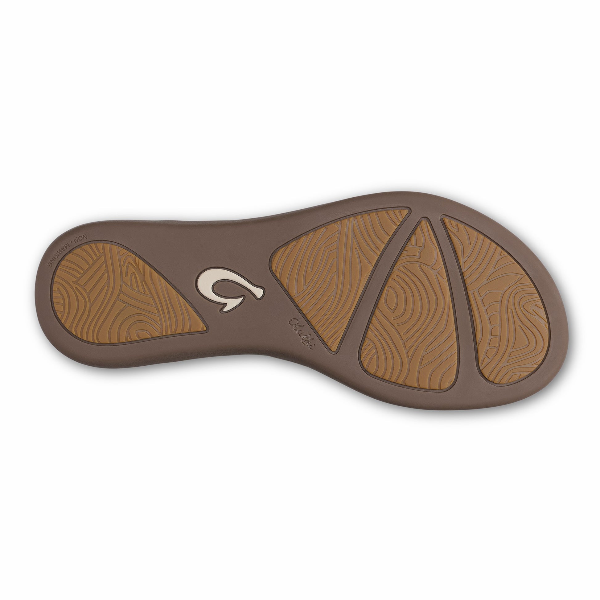Olukai Honu Leather Sandals - Green Olive / Golden Sand
