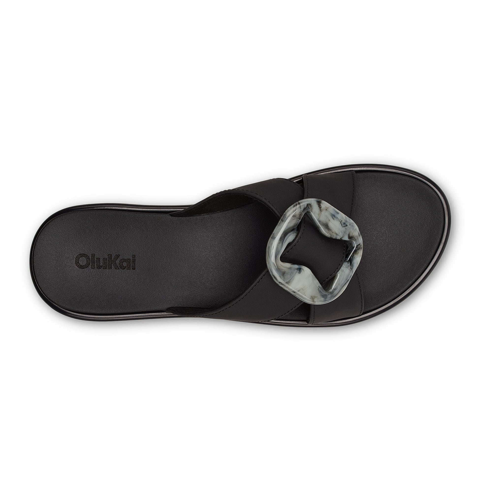 Olukai La‘i Slide Slide Beach Sandals - Lava Rock