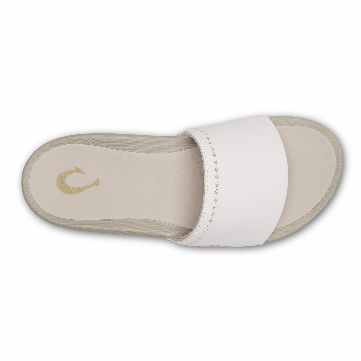 Olukai Ulele Slide - Bright White / Tapa