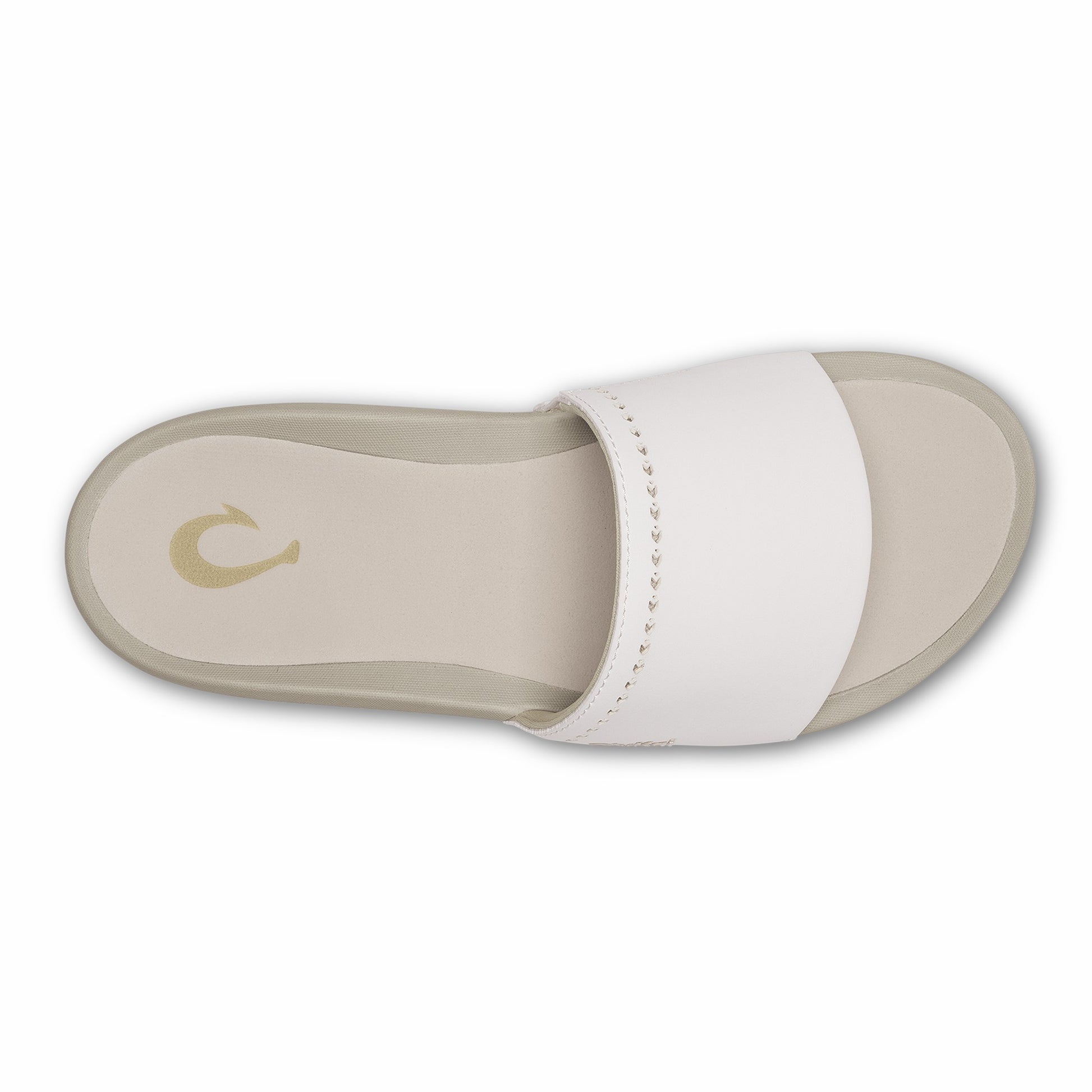 Olukai Ulele Slide - Bright White / Tapa