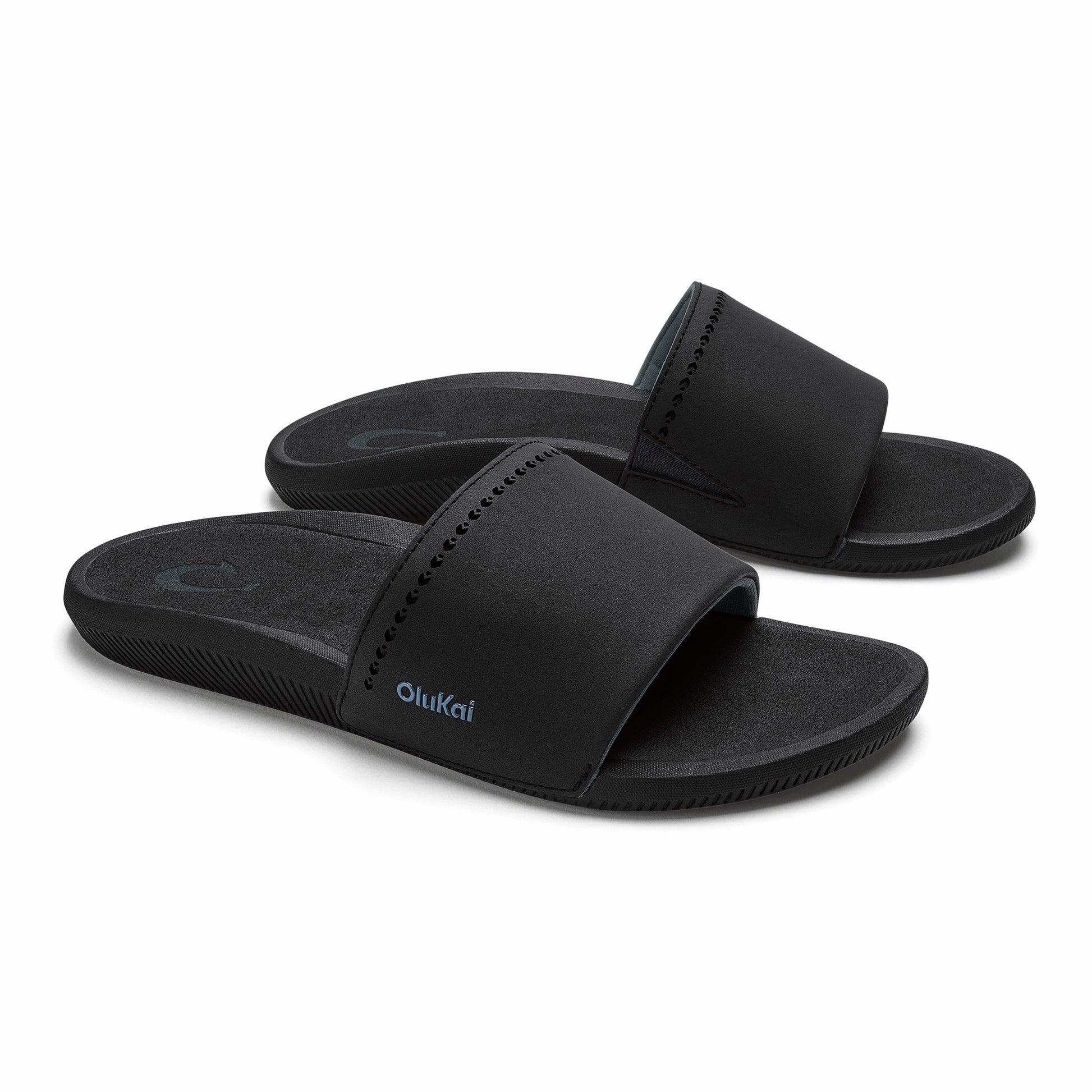 Olukai Ulele Slide - Black / Black
