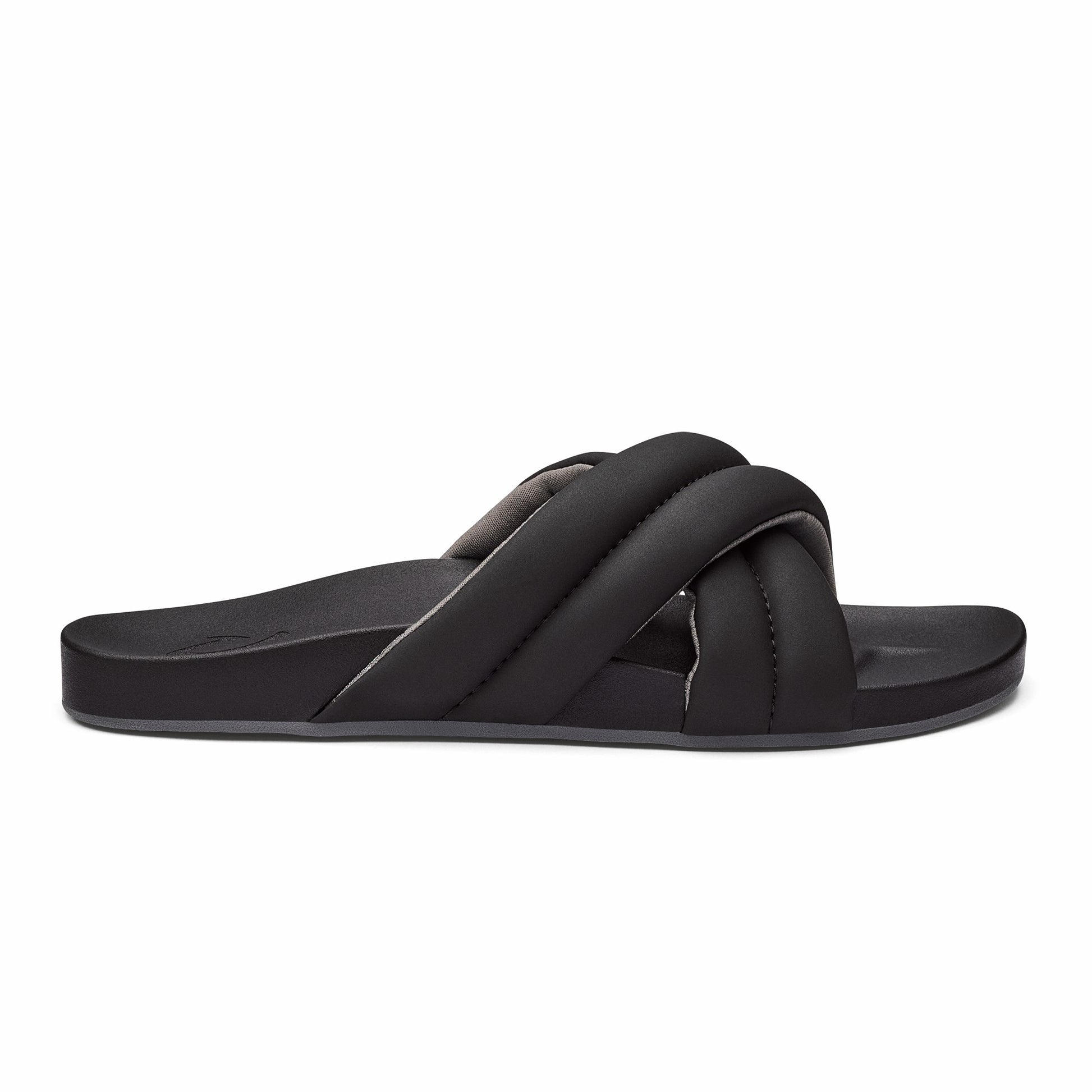 Olukai Hila Beach Slide Sandals - Black