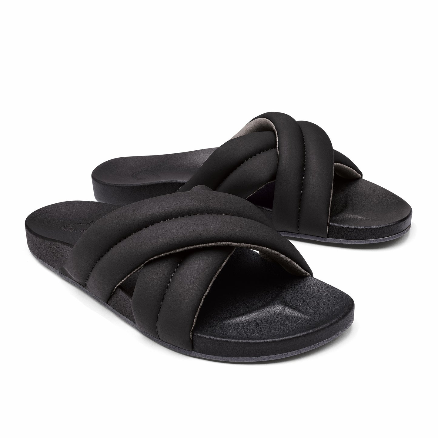 Olukai Hila Beach Slide Sandals - Black