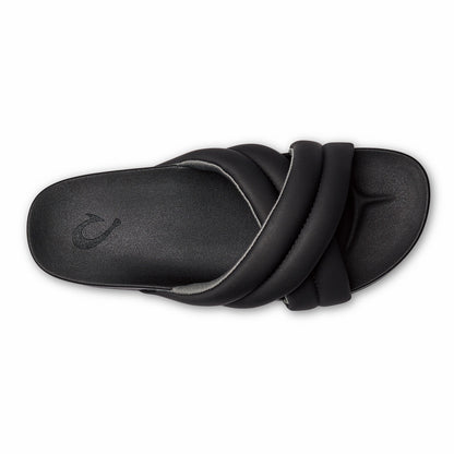 Olukai Hila Beach Slide Sandals - Black