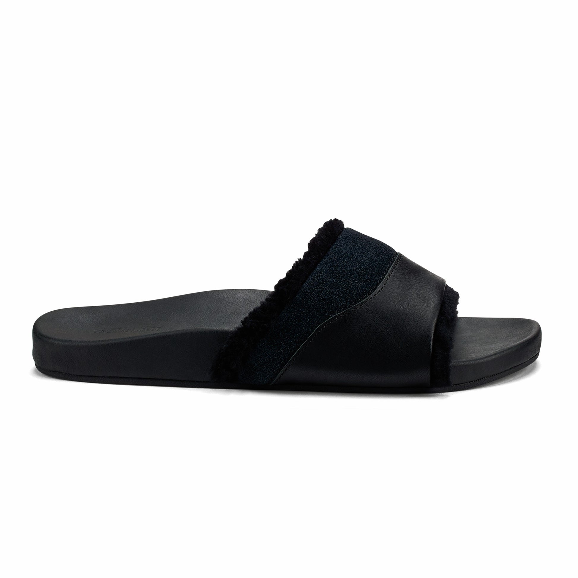 Olukai Hō‘ala Slide Slide Slipper Sandals - Black
