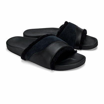 Olukai Hō‘ala Slide Slide Slipper Sandals - Black