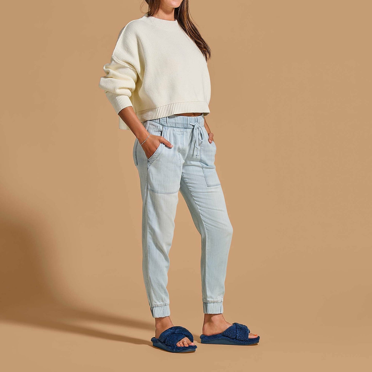 Olukai Hila Heu Slide Slipper Sandals - Moonlit Ocean