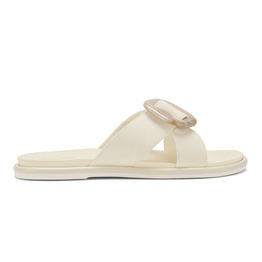 Olukai La‘i Slide Slide Beach Sandals - White Sand