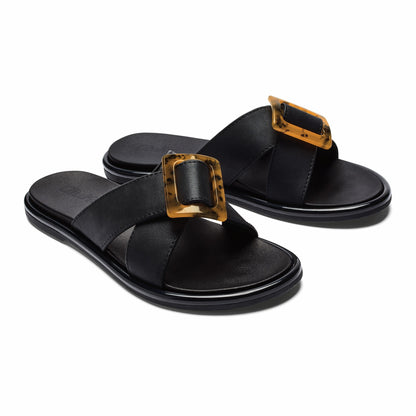 Olukai La‘i Slide Slide Beach Sandals - Black