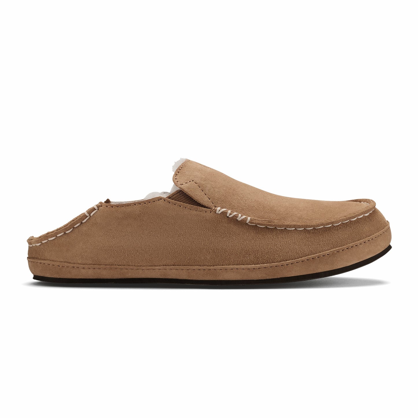 Olukai Nohea Leather Slippers - Tan