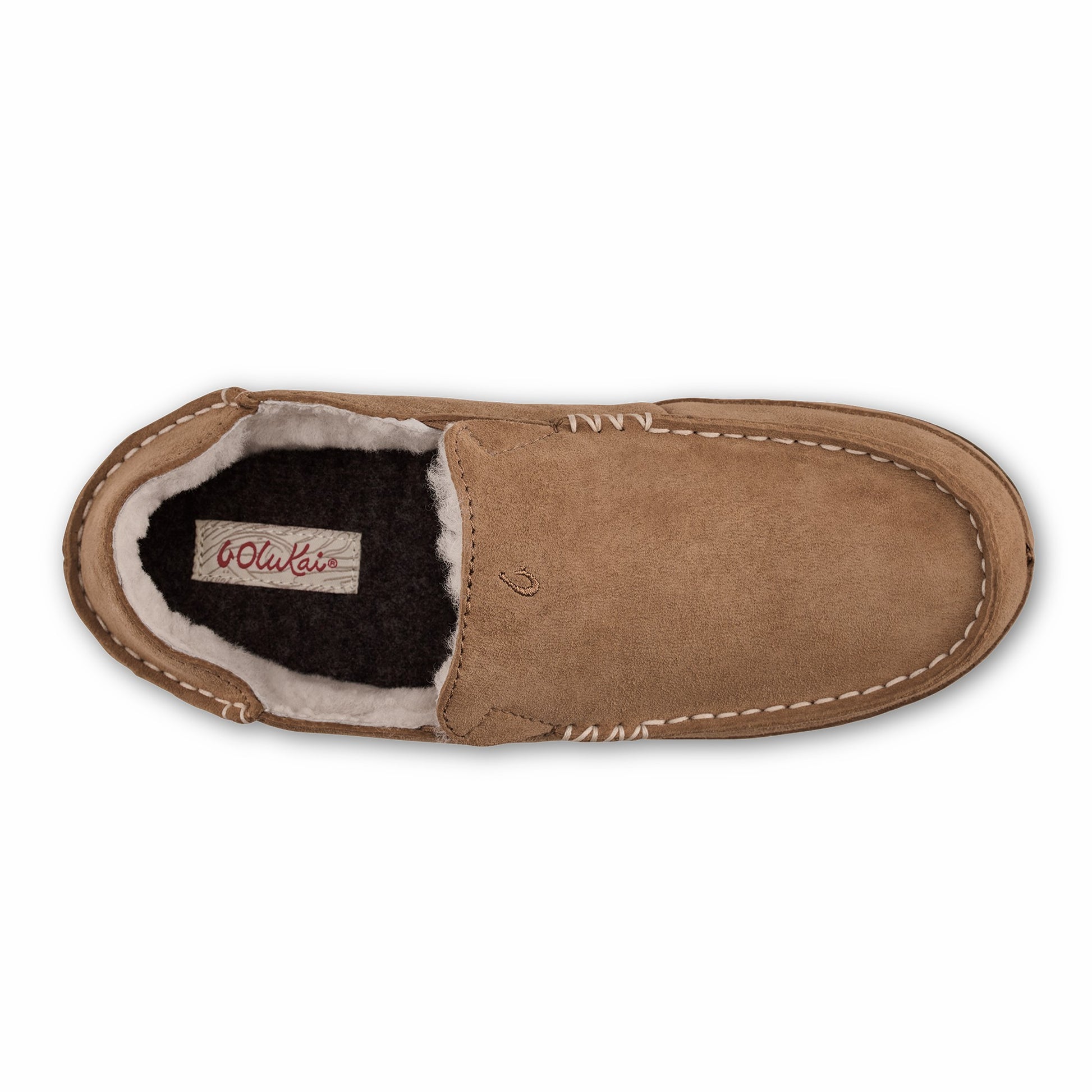 Olukai Nohea Leather Slippers - Tan