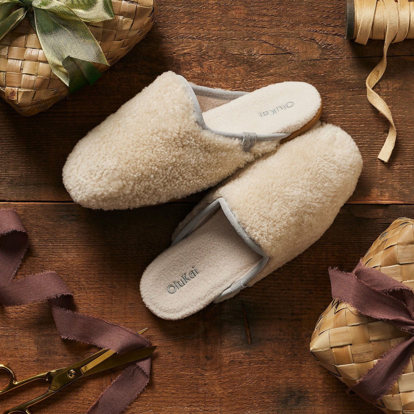 Olukai Hale Mule - Tapa / Ash