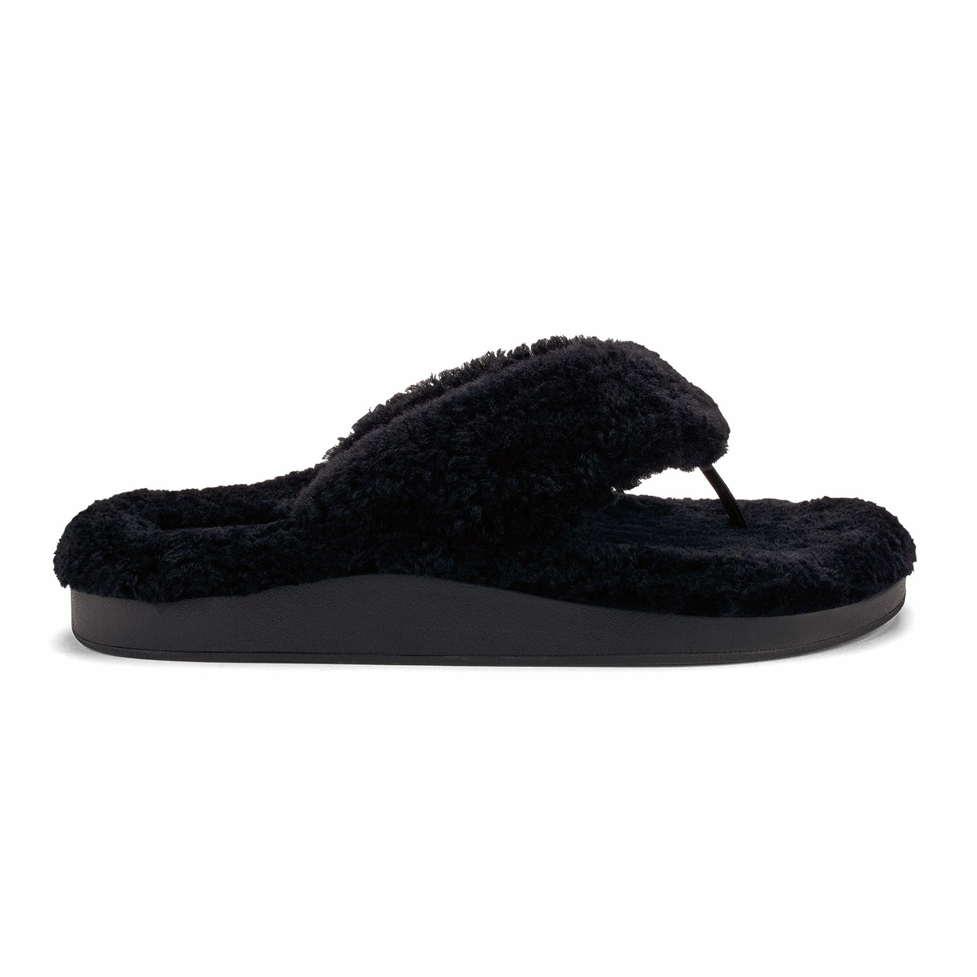 Olukai Kīpe'a Heu Women‘s Flip Flop Slippers - Black