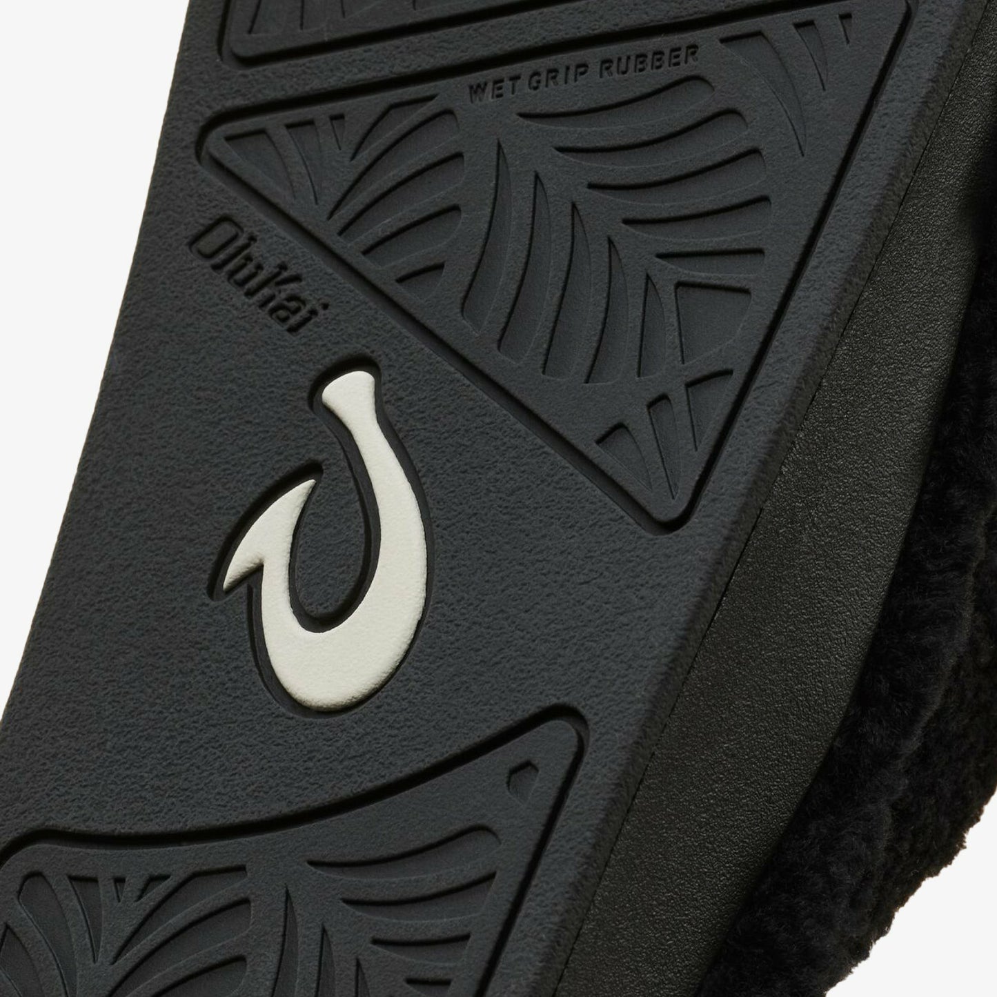Olukai Kīpe'a Heu Women‘s Flip Flop Slippers - Black