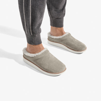 Olukai Mani-Taupe Grey / Golden Sand