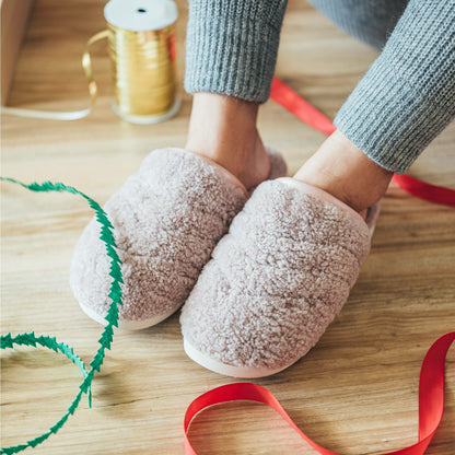 Olukai Pūpū Mua Shearling Mule Slipper - Pink Sea Salt