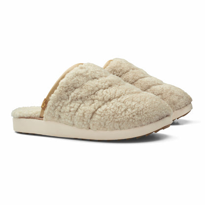Olukai Pūpū Mua Shearling Mule Slipper - Tapa