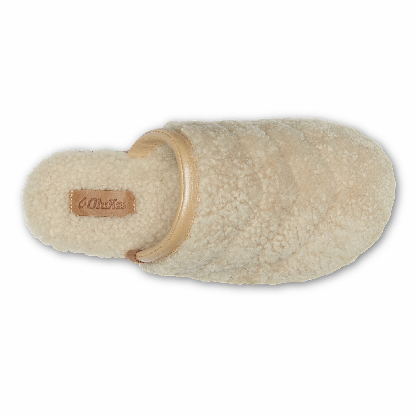 Olukai Pūpū Mua Shearling Mule Slipper - Tapa