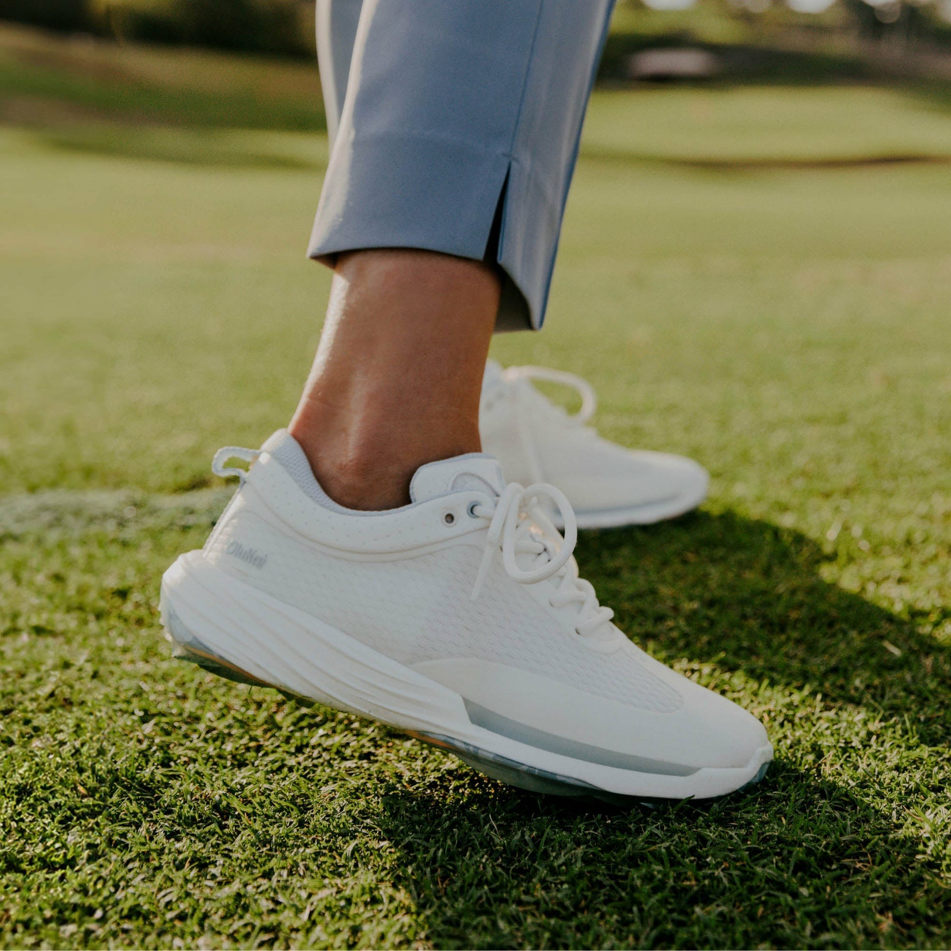 Olukai Mākena Waterproof Golf Shoes - Bright White