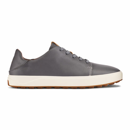Olukai Wailea Waterproof Leather Golf Shoes - Stone