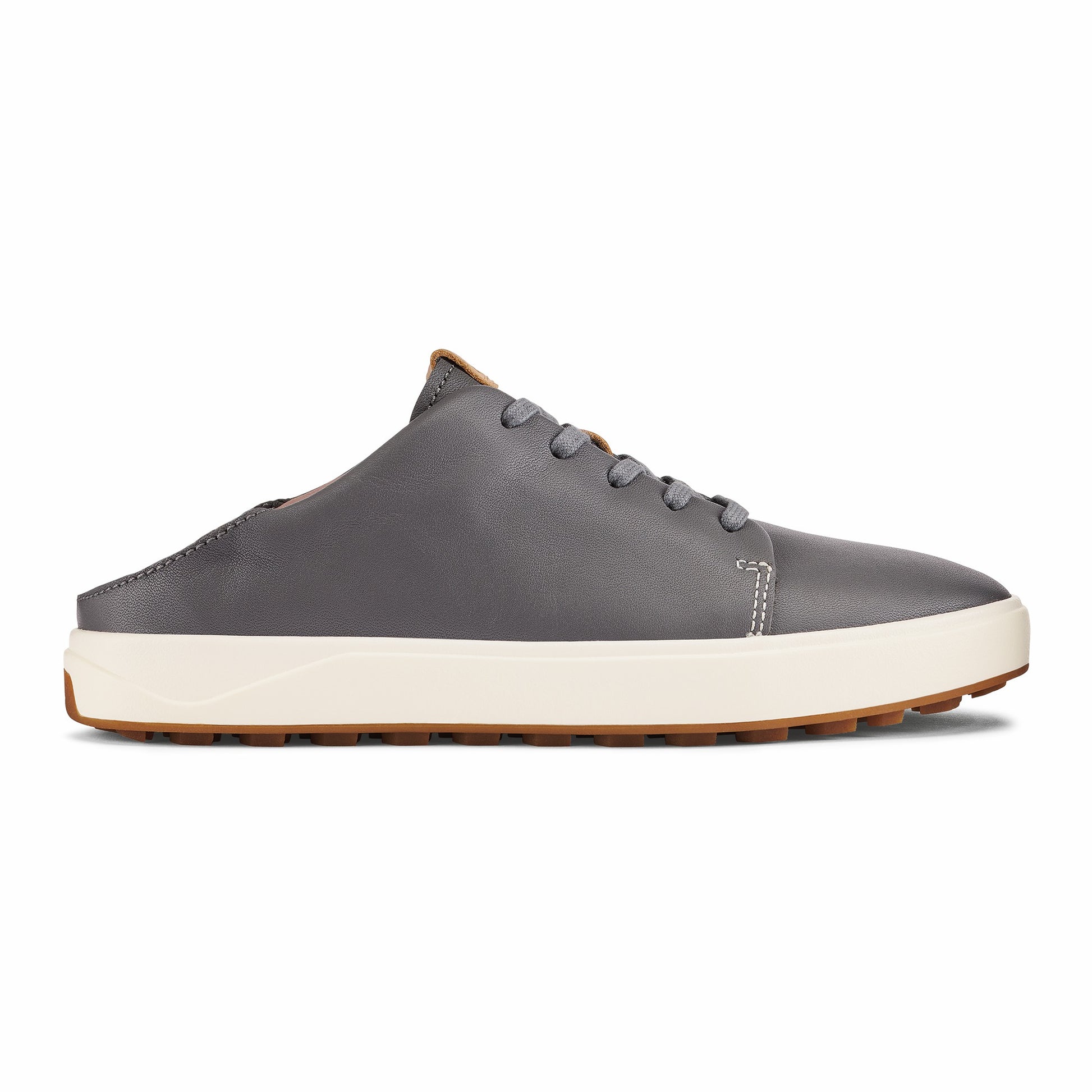 Olukai Wailea Waterproof Leather Golf Shoes - Stone