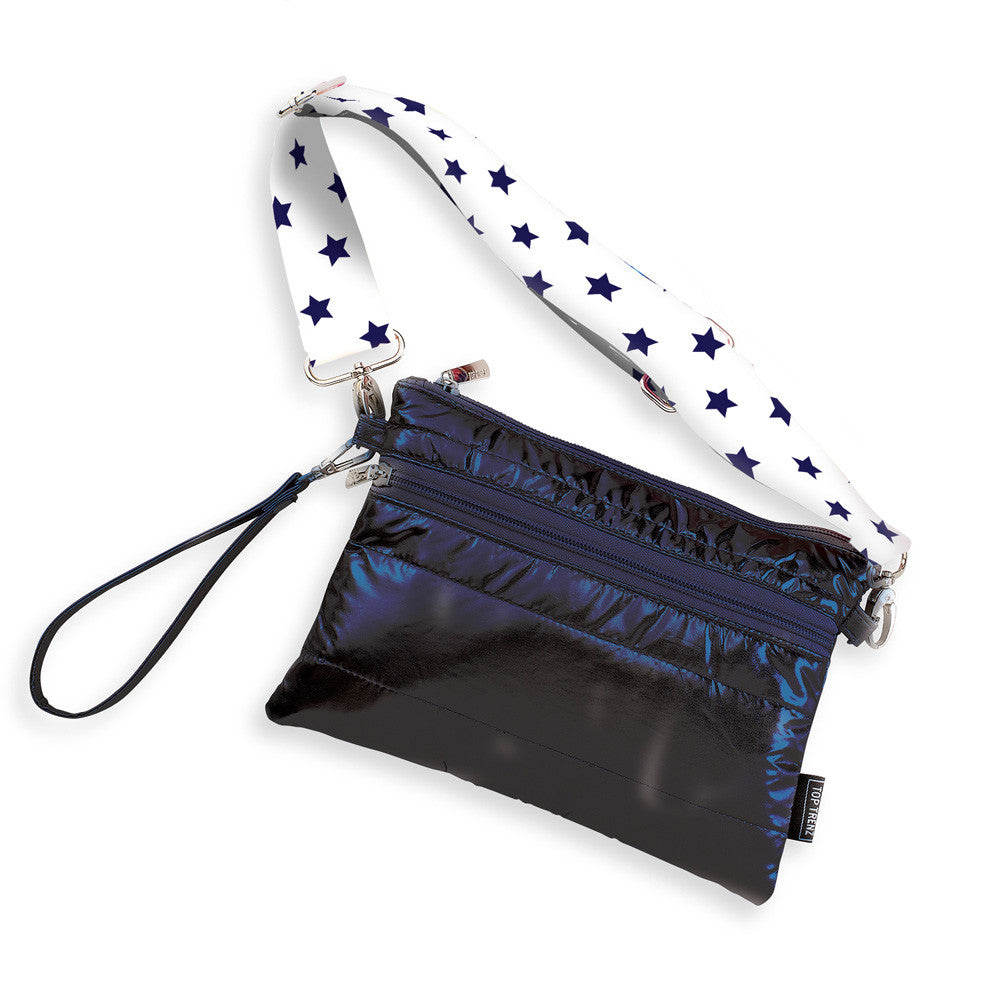 Navy Puffer Crossbody Fanny Or Crossbody Bag / Top Trenz Discount