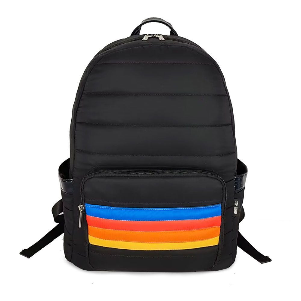 Puffer School School bags with rainbow stripe designs / Top Trenz Online Shop