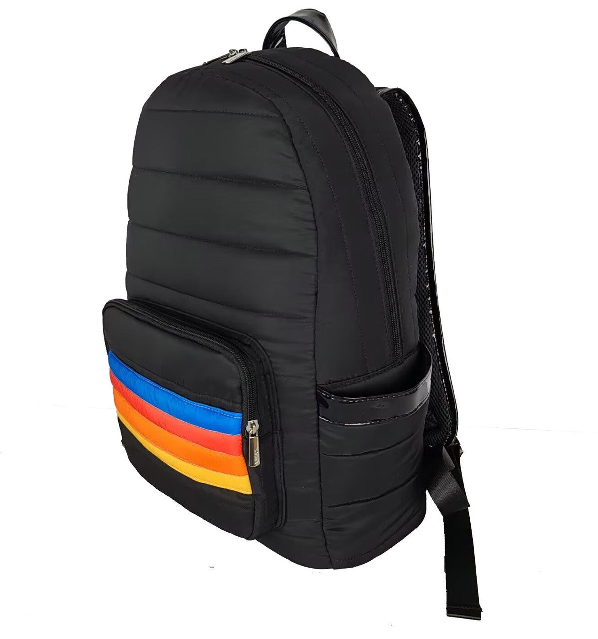Puffer School School bags with rainbow stripe designs / Top Trenz Online Shop
