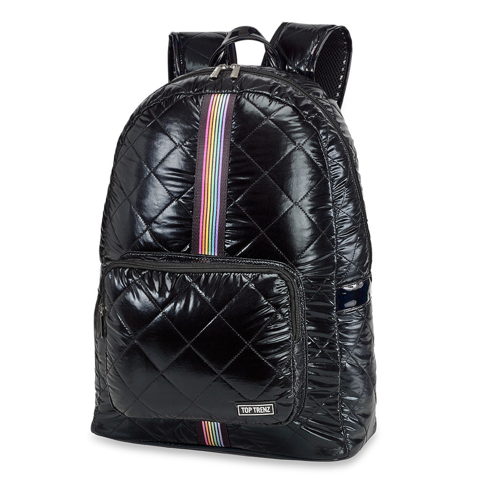 Best Voted Kids School Black Puffer Backpack / Top Trenz Online