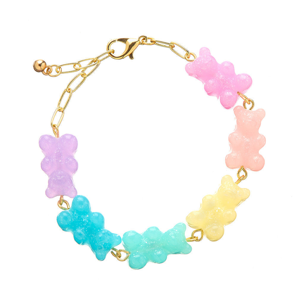 Expressive Kids' Bracelet with Bear Charms / Top Trenz Outlets