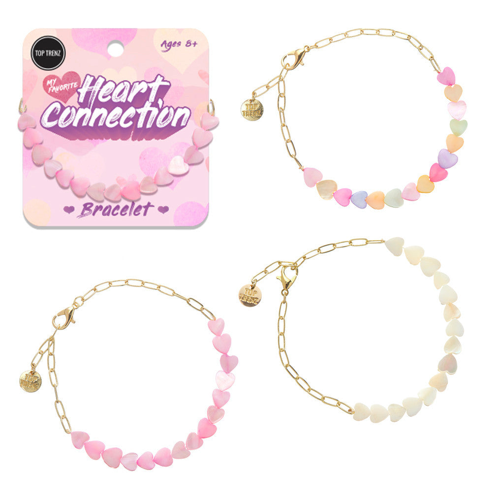 Cute and Trendy Paperclip Heart Bracelets / Top Trenz Online