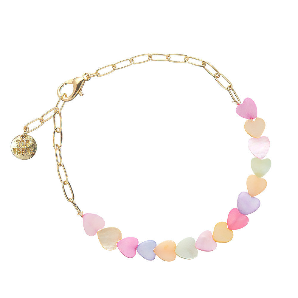 Cute and Trendy Paperclip Heart Bracelets / Top Trenz Online
