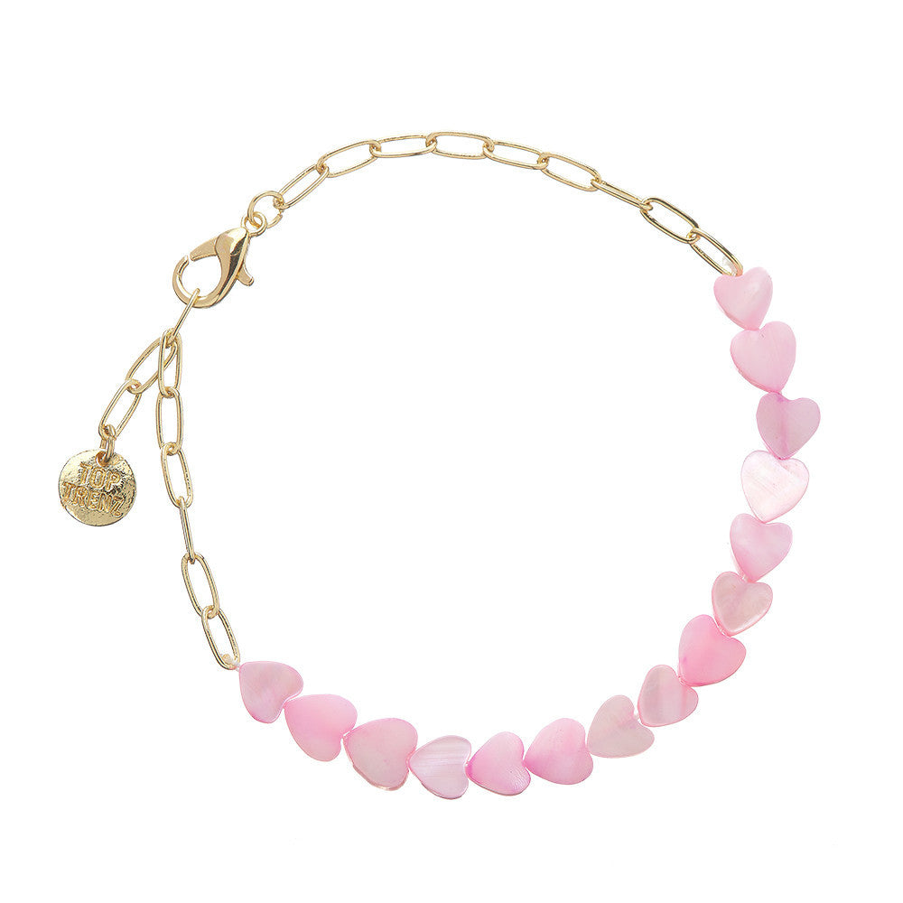 Cute and Trendy Paperclip Heart Bracelets / Top Trenz Online