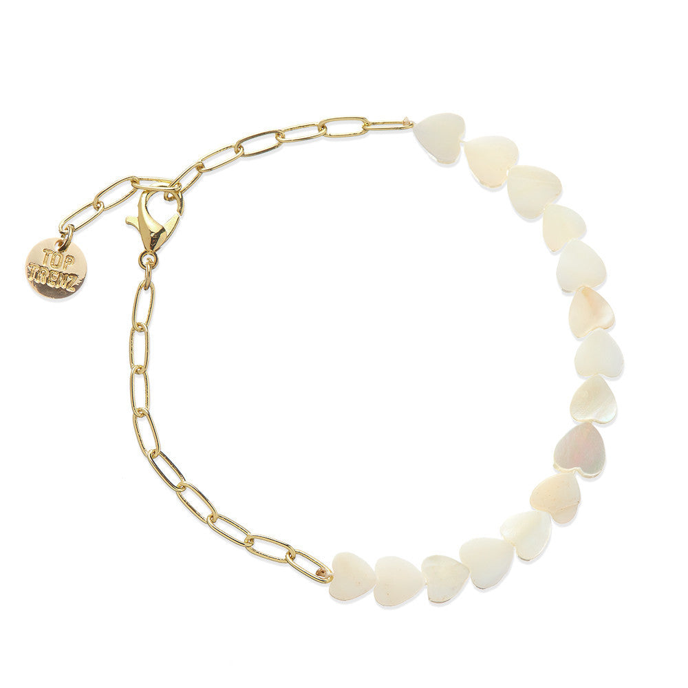 Cute and Trendy Paperclip Heart Bracelets / Top Trenz Online