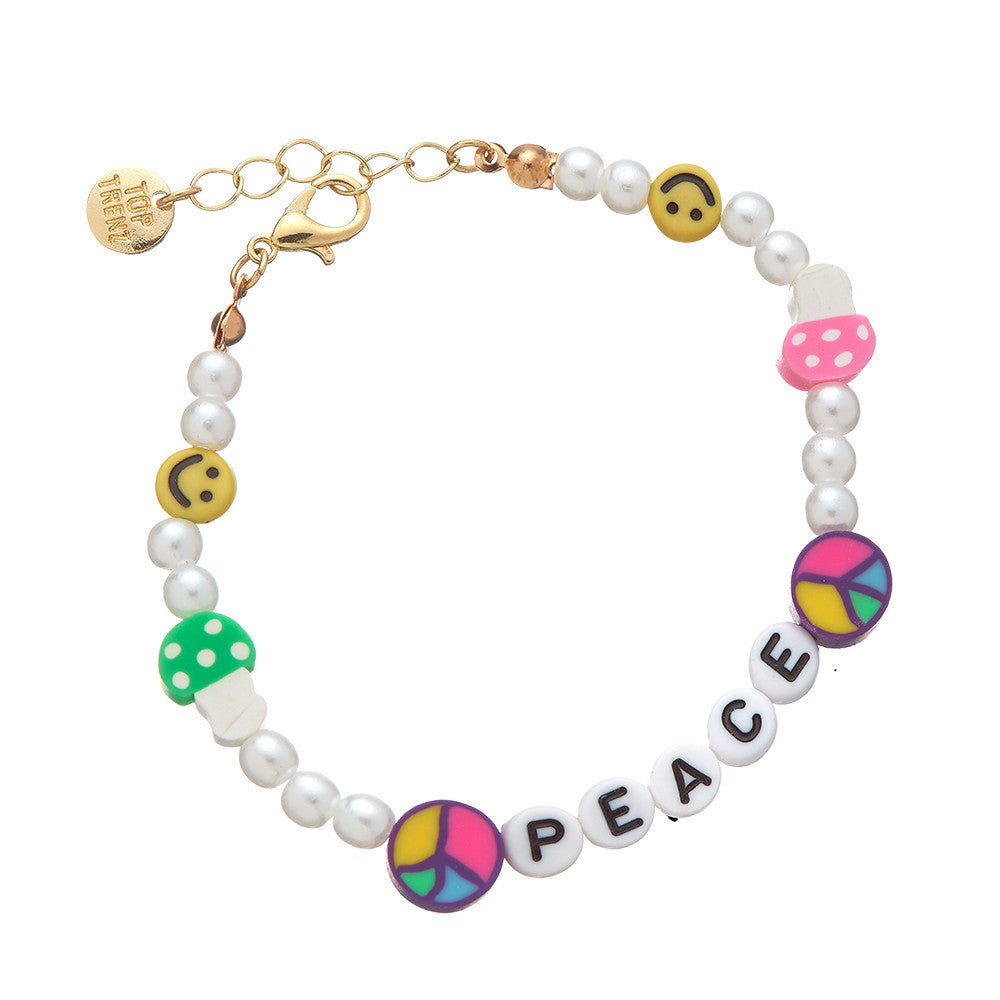 Versatile and Stylish Kids' Beaded Bracelet / Top Trenz Discount