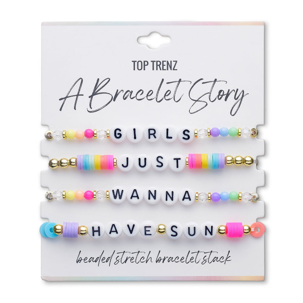 Bracelet Story: Girls Just Wanna Have Sun – Fun in the Sun Bracelet Set / Top Trenz US