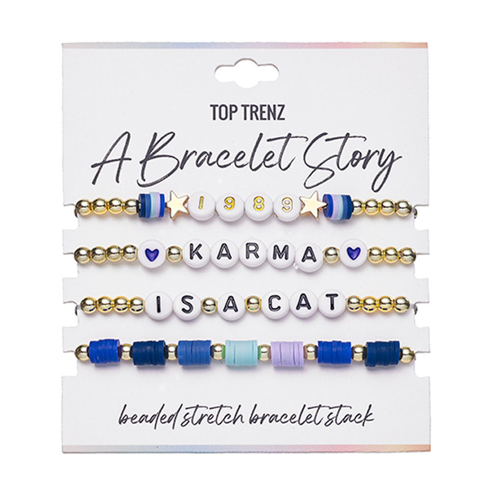 “Karma Is a Cat” – A Bracelet Story Set of 4 / Top Trenz Outlets