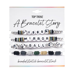 Mirror Ball Bracelet Story Set – 4-Piece Reflective Collection / Top Trenz Online Shop