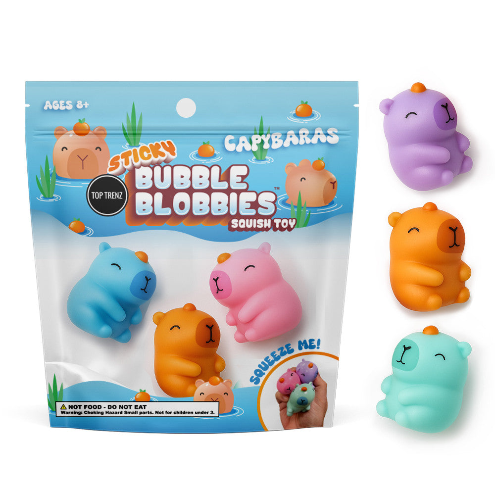 Sticky Fidget Bubble Foam Capybara Toy / Top Trenz For Sale