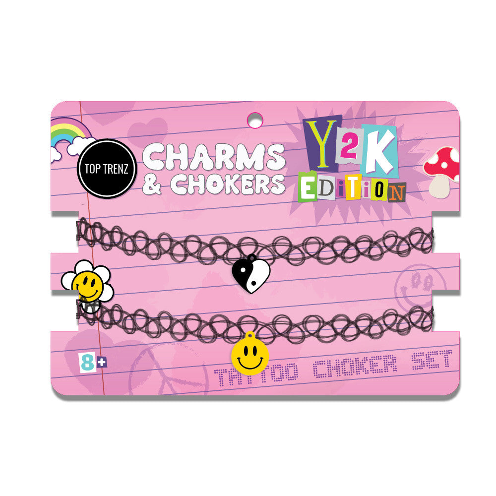 Tattoo Charm Accessory Necklaces For Kids And Tweens / Top Trenz Outlets